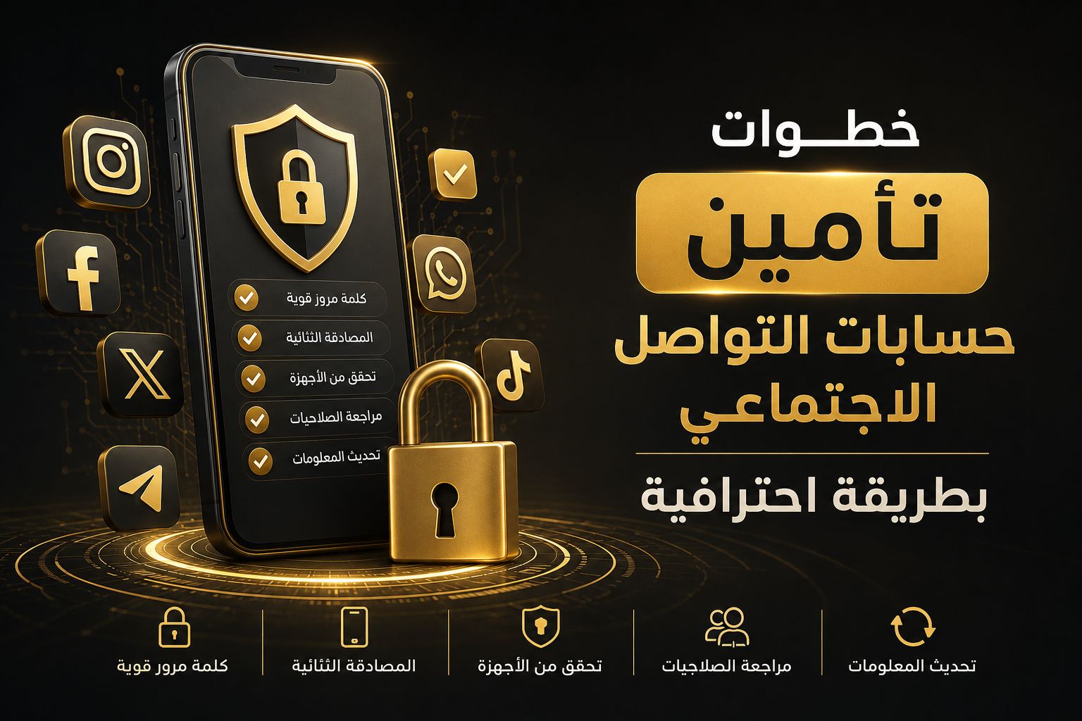 خطوات تأمين حسابات التواصل الاجتماعي بطريقة احترافيةNBT